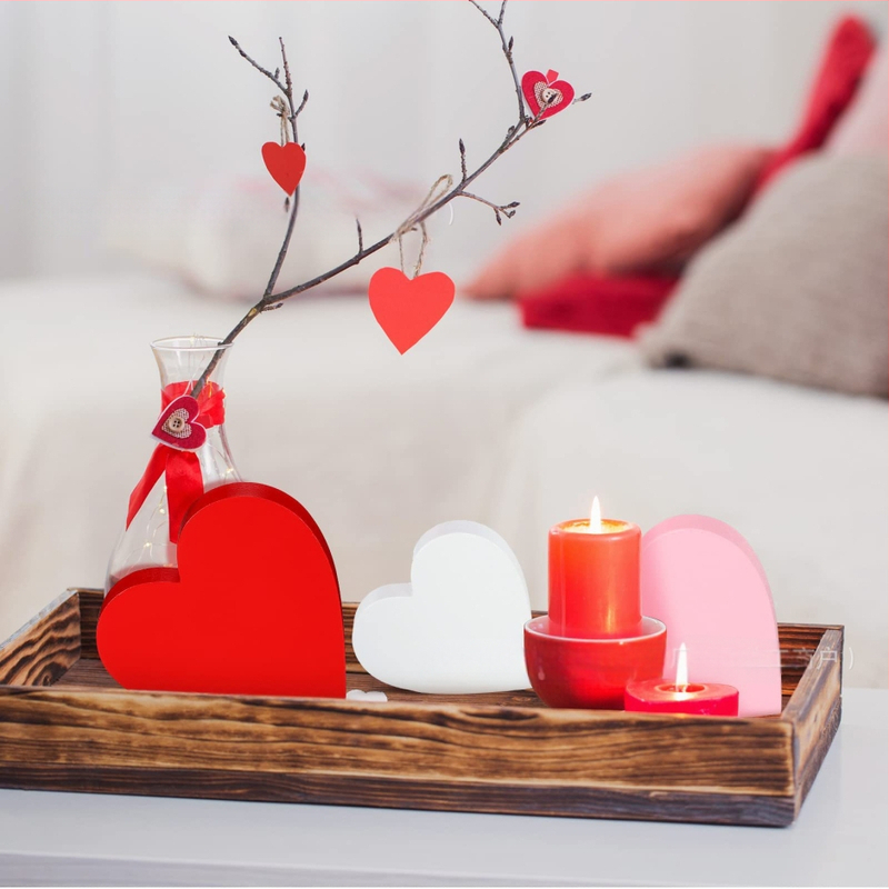 Tarpvalstybiniai sprogimai Valentino dienos meilė mediniai papuošalai vestuvės vestuvių vakarėlio dekoravimas Tanabata papuošalai mediniai amatai