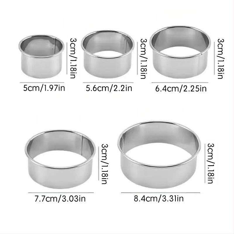 Nerūdijančio plieno koldūnų odelė, trijų dalių, virtuvės koldūnų odelė, didelė ir vidutinė, maža, nerūdijančio plieno, dantų apvali, pjaustyta