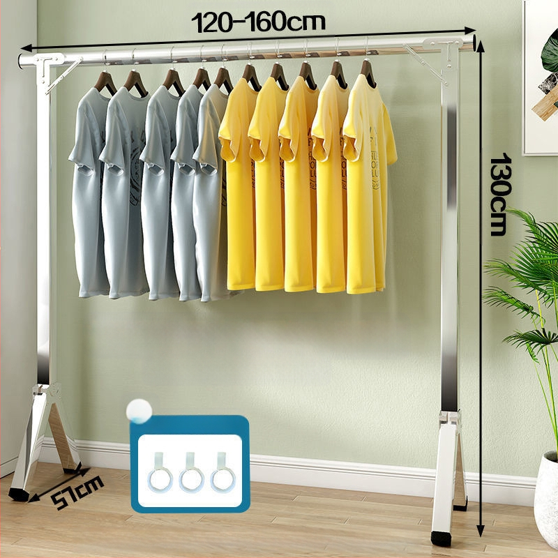 Απλή Ράφι Στεγνωτηρίου Δαπέδου Απλή Εσωτερική Χρήση Σπιτιού Μπαλκόνι Υπνοδωμάτιο Ανοξείδωτο Ατσάλι Εξωτερική Χρήση Δροσερό Τηλεσκοπική Ράβδος Στεγνωτήριο Πάπλωμα Ρούχα Ράβδος Στεγνωτηρίου