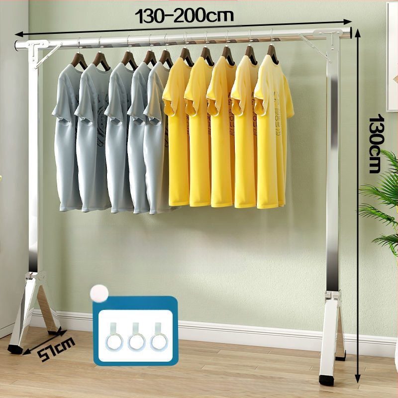 Απλή Ράφι Στεγνωτηρίου Δαπέδου Απλή Εσωτερική Χρήση Σπιτιού Μπαλκόνι Υπνοδωμάτιο Ανοξείδωτο Ατσάλι Εξωτερική Χρήση Δροσερό Τηλεσκοπική Ράβδος Στεγνωτήριο Πάπλωμα Ρούχα Ράβδος Στεγνωτηρίου