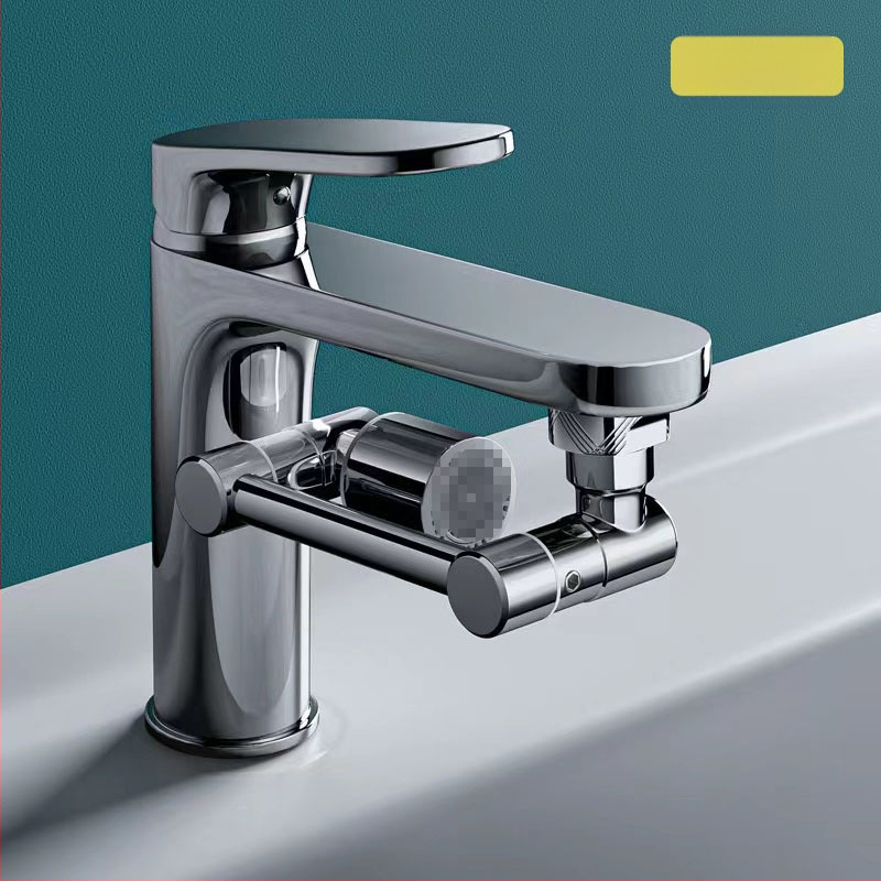 Mechanikus kar univerzális csaptelep fröccsenésálló fúvóka buborékoltató meghosszabbított toldó 1080°-ban forgatható mechanikus kar