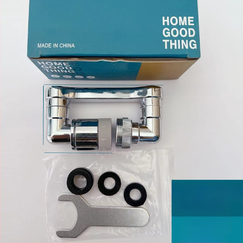 Mechanikus kar univerzális csaptelep fröccsenésálló fúvóka buborékoltató meghosszabbított toldó 1080°-ban forgatható mechanikus kar