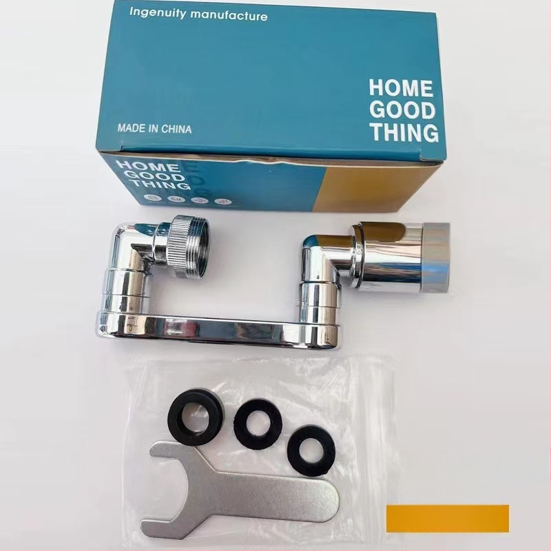 Mechanikus kar univerzális csaptelep fröccsenésálló fúvóka buborékoltató meghosszabbított toldó 1080°-ban forgatható mechanikus kar