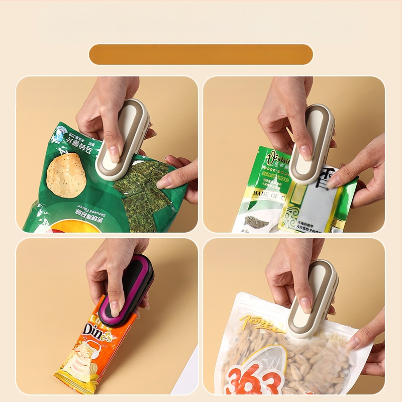 Mini tihendusmasin Piiriülene väikepakend Kodumajapidamises kasutatav kilekott Toidu säilitamine Tihendusvaakum Plastist tihendusmasin Suupiste artefakt