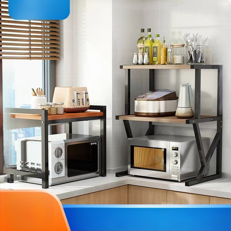 Virtuvės mikrobangų krosnelės laikymo lentynėlė, stalviršio daugiafunkcinė laikymo lentynėlė, daugiasluoksnė orkaitės prieskonių indelis, ryžių viryklės laikymo lentynėlė