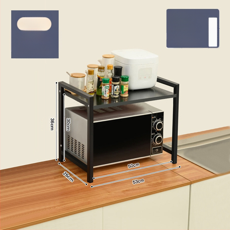 Virtuvės mikrobangų krosnelės laikymo lentynėlė, stalviršio daugiafunkcinė laikymo lentynėlė, daugiasluoksnė orkaitės prieskonių indelis, ryžių viryklės laikymo lentynėlė