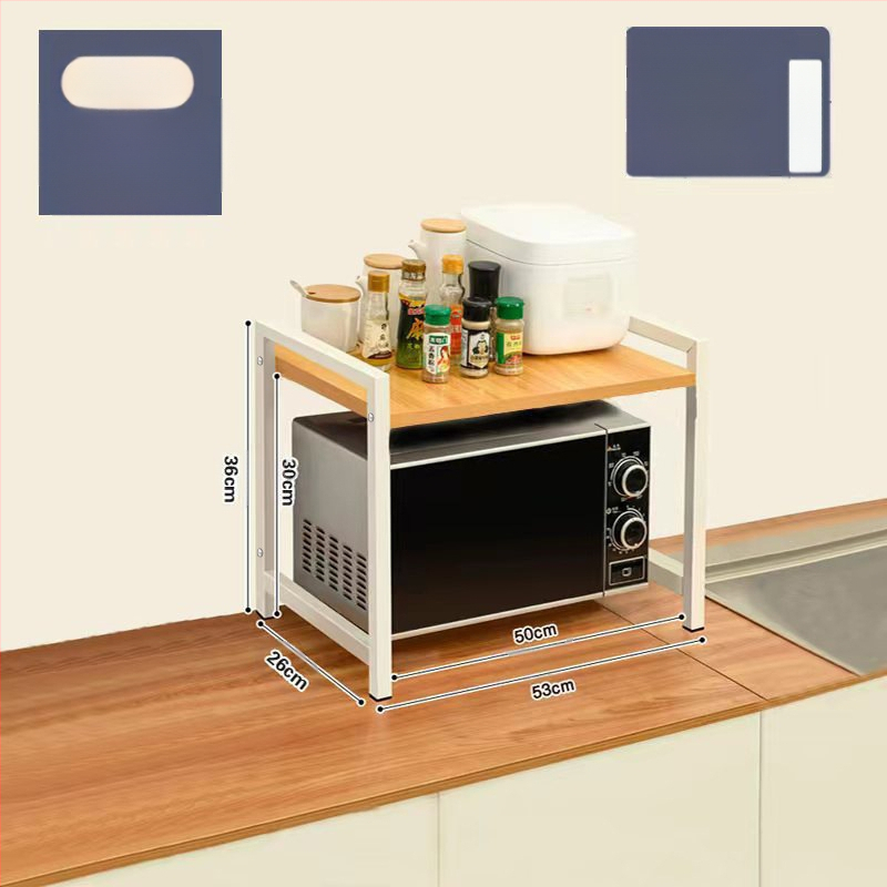 Virtuvės mikrobangų krosnelės laikymo lentynėlė, stalviršio daugiafunkcinė laikymo lentynėlė, daugiasluoksnė orkaitės prieskonių indelis, ryžių viryklės laikymo lentynėlė