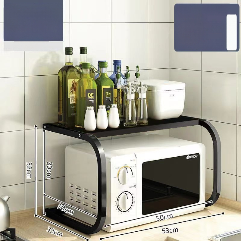 Virtuvės mikrobangų krosnelės laikymo lentynėlė, stalviršio daugiafunkcinė laikymo lentynėlė, daugiasluoksnė orkaitės prieskonių indelis, ryžių viryklės laikymo lentynėlė