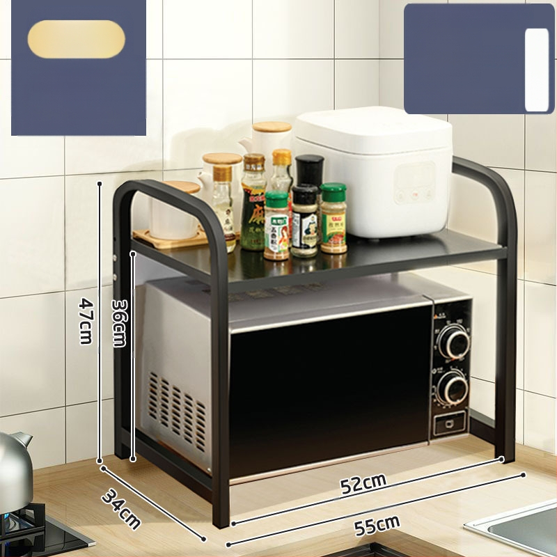 Virtuvės mikrobangų krosnelės laikymo lentynėlė, stalviršio daugiafunkcinė laikymo lentynėlė, daugiasluoksnė orkaitės prieskonių indelis, ryžių viryklės laikymo lentynėlė