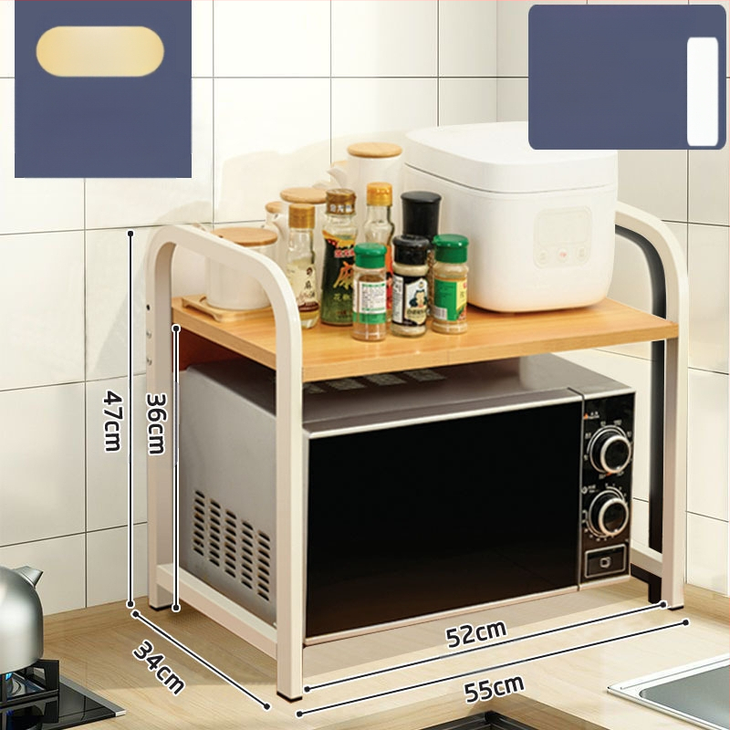 Virtuvės mikrobangų krosnelės laikymo lentynėlė, stalviršio daugiafunkcinė laikymo lentynėlė, daugiasluoksnė orkaitės prieskonių indelis, ryžių viryklės laikymo lentynėlė