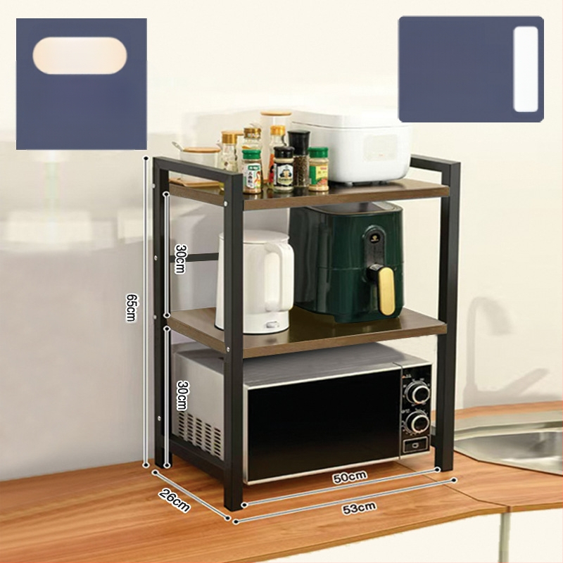 Virtuvės mikrobangų krosnelės laikymo lentynėlė, stalviršio daugiafunkcinė laikymo lentynėlė, daugiasluoksnė orkaitės prieskonių indelis, ryžių viryklės laikymo lentynėlė