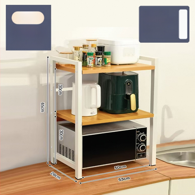 Virtuvės mikrobangų krosnelės laikymo lentynėlė, stalviršio daugiafunkcinė laikymo lentynėlė, daugiasluoksnė orkaitės prieskonių indelis, ryžių viryklės laikymo lentynėlė
