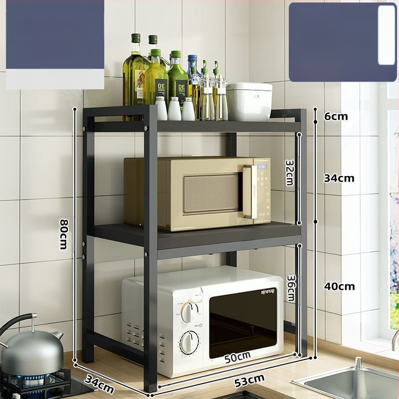 Virtuvės mikrobangų krosnelės laikymo lentynėlė, stalviršio daugiafunkcinė laikymo lentynėlė, daugiasluoksnė orkaitės prieskonių indelis, ryžių viryklės laikymo lentynėlė