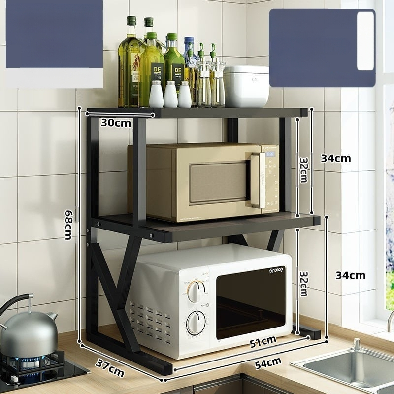 Virtuvės mikrobangų krosnelės laikymo lentynėlė, stalviršio daugiafunkcinė laikymo lentynėlė, daugiasluoksnė orkaitės prieskonių indelis, ryžių viryklės laikymo lentynėlė