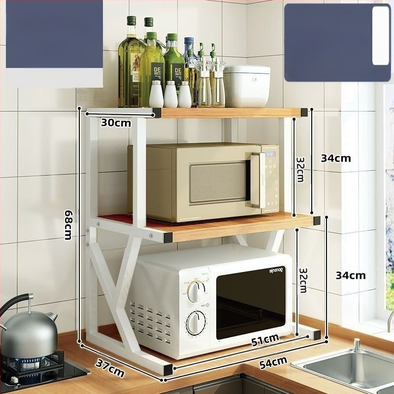 Virtuvės mikrobangų krosnelės laikymo lentynėlė, stalviršio daugiafunkcinė laikymo lentynėlė, daugiasluoksnė orkaitės prieskonių indelis, ryžių viryklės laikymo lentynėlė