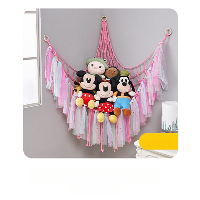 Žaislinis hamakas, trikampio formos tinklelis, tarpvalstybinis karšto kasybos žaislų laikymo krepšys, pliušinis žaislų laikymo tinklas, trikampio formos tinklas