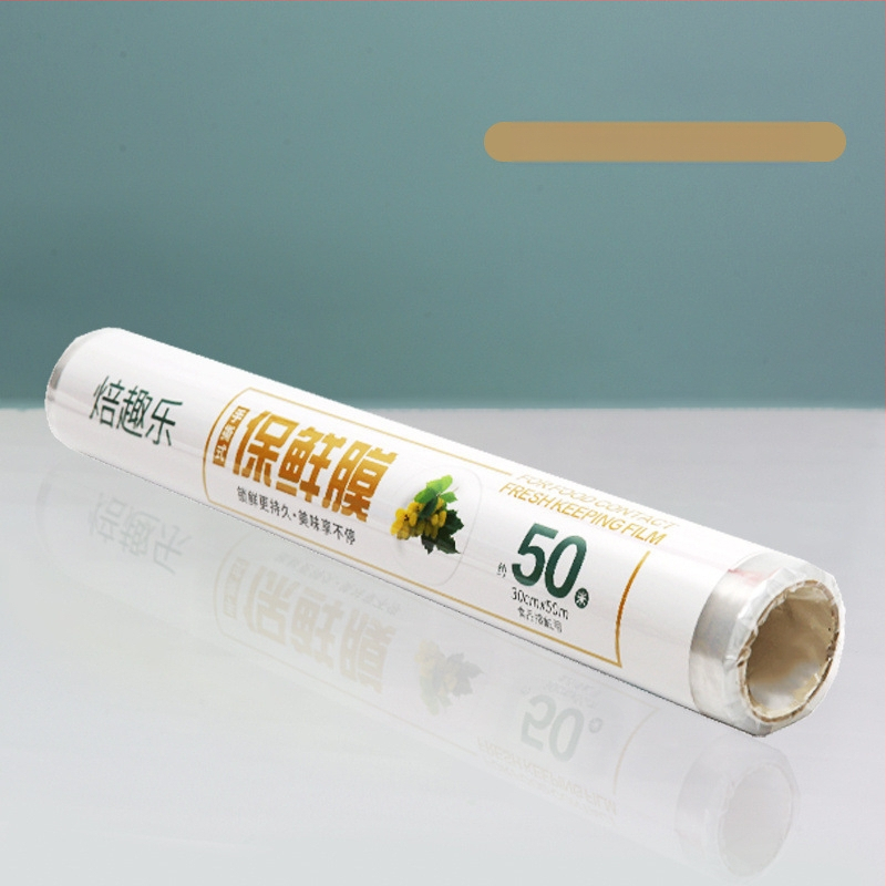 Šviežumo išsaugojimo plėvelės pjaustytuvo dėžutė, virtuvės buitinė didelė ritinėlė, ekonominė pakuotė, PE maistinė, aukštos temperatūros atspari danga, komercinė ritinėlių pakuotė