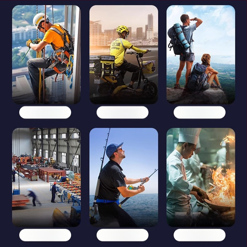 2025 m. naujas didelės spartos prie juosmens tvirtinamas ventiliatorius darbui lauke, nešiojamas USB įkrovimo prie juosmens tvirtinamas ventiliatorius su ilgu baterijos veikimo laiku