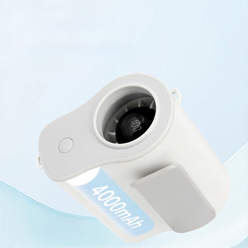 2025 m. naujas didelės spartos prie juosmens tvirtinamas ventiliatorius darbui lauke, nešiojamas USB įkrovimo prie juosmens tvirtinamas ventiliatorius su ilgu baterijos veikimo laiku