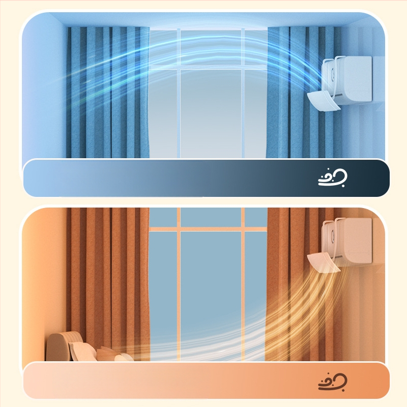 Ištraukiamas, nereikalaujantis montavimo oro kondicionieriaus vėjo deflektorius, prie sienos tvirtinamas oro kondicionierius, vėjo užuolaida, prie sienos tvirtinamas universalus tiesioginio vėjo deflektorius