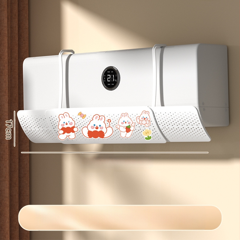 Ištraukiamas, nereikalaujantis montavimo oro kondicionieriaus vėjo deflektorius, prie sienos tvirtinamas oro kondicionierius, vėjo užuolaida, prie sienos tvirtinamas universalus tiesioginio vėjo deflektorius