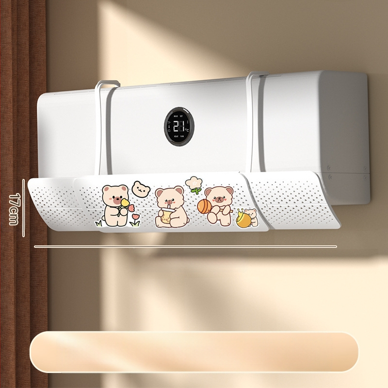 Ištraukiamas, nereikalaujantis montavimo oro kondicionieriaus vėjo deflektorius, prie sienos tvirtinamas oro kondicionierius, vėjo užuolaida, prie sienos tvirtinamas universalus tiesioginio vėjo deflektorius