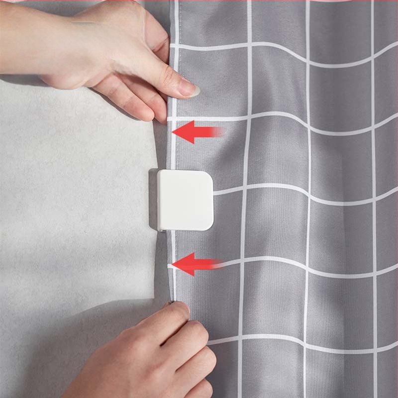 Japoniškas vonios kambario dušo užuolaidos segtukas be perforatorių, atsparus vėjui, atsparus purslams, fiksuotas segtukas, dušo sienos sagties užuolaidos segtukas, kabliukas