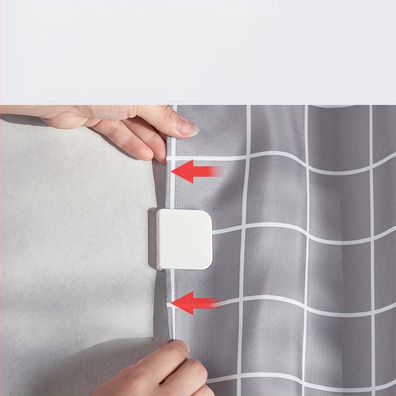 Japoniškas vonios kambario dušo užuolaidos segtukas be perforatorių, atsparus vėjui, atsparus purslams, fiksuotas segtukas, dušo sienos sagties užuolaidos segtukas, kabliukas