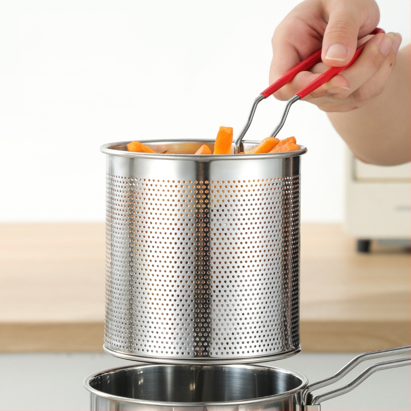 304 roostevabast terasest praepann filtriga, äriliseks kasutamiseks mõeldud praetud vardad, väikese poti köök, multifunktsionaalne paksendatud praepann piiriüleselt