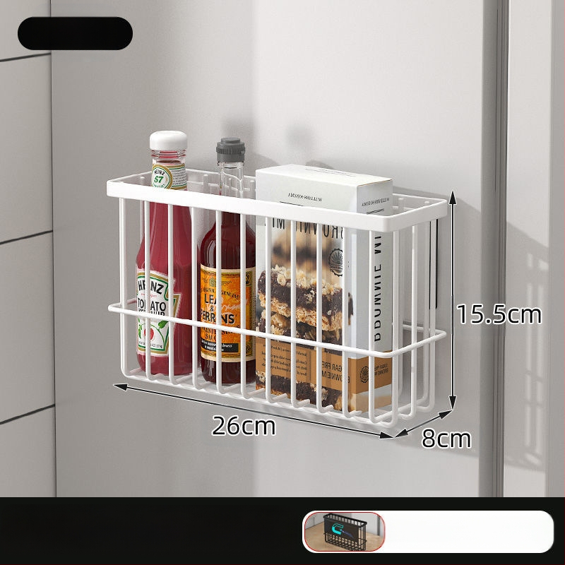 Virtuvės šaldytuvo magnetinis laikymo stovas, šviežumo laikymo maišelis, servetėlių artefaktas, be perforatoriaus, prieskonių plėvelės laikymo stovas