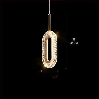 Magamistoa öökapi lühter Nordic stiilis õppevalgusti luksusliku stiiliga toalambid ühe peaga rõngakujuline disainer-pikk väike lühter