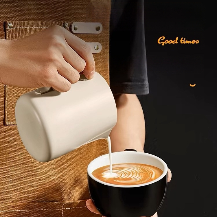 Borcan de ceară pentru flori de cafea, cu cântar din oțel inoxidabil, cu gură ascuțită, ceașcă de flori, cafenea, borcan de spumare a laptelui, ceașcă de ceară pentru topire