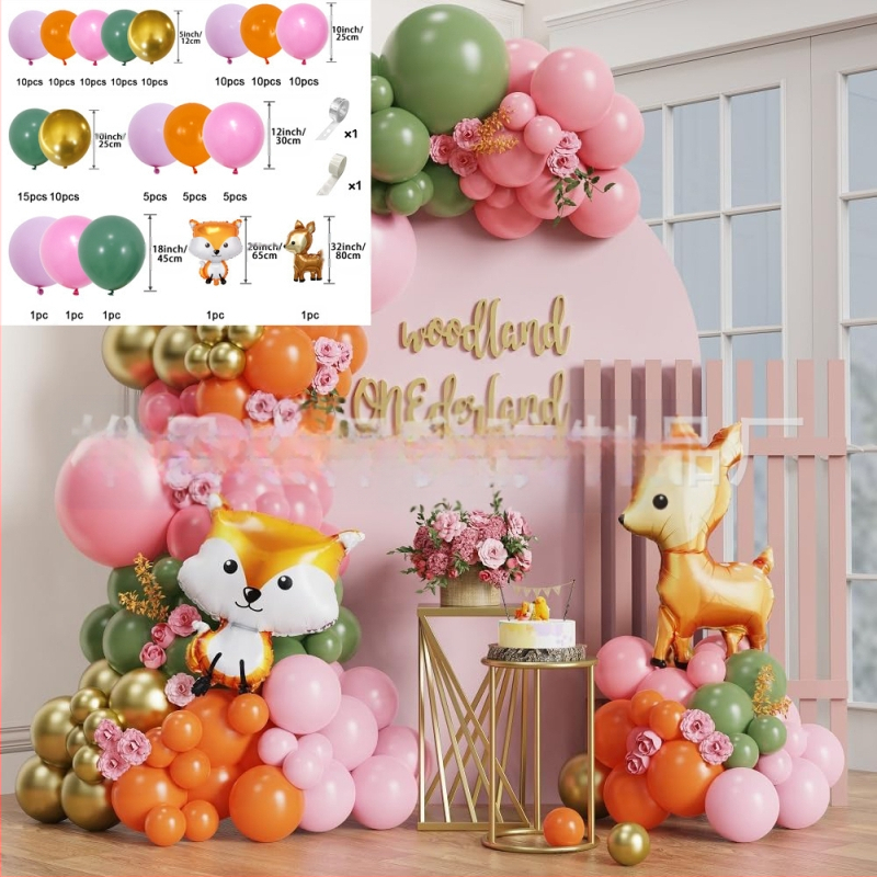 Piiriülene õhupalliülikond kaelkirjaku ja sika hirvega, plush-mänguasja simulatsioon, loomade õhupallifestival, hulgimüük