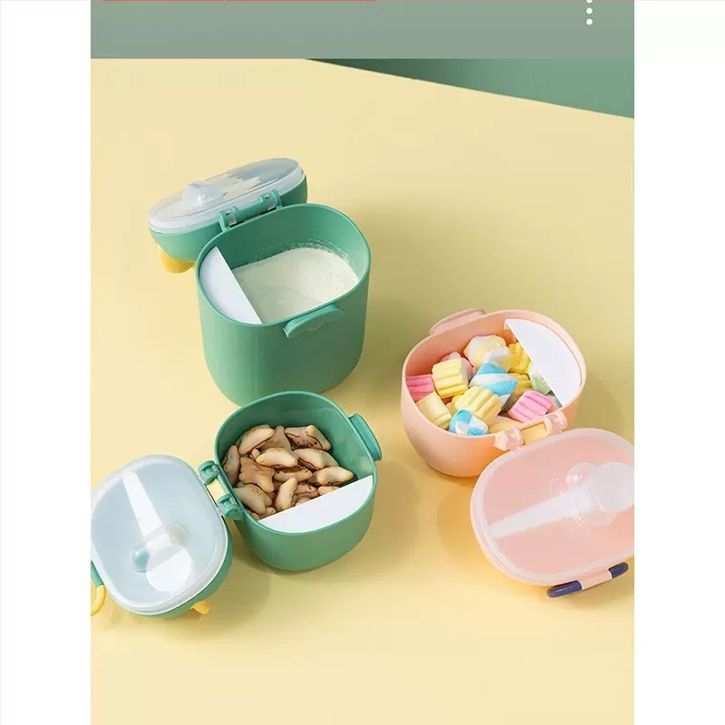 Kutija za mlijeko u prahu za bebe, prijenosna, slatka kutija za rižin prah velikog kapaciteta, višenamjenska zatvorena posuda za pohranu