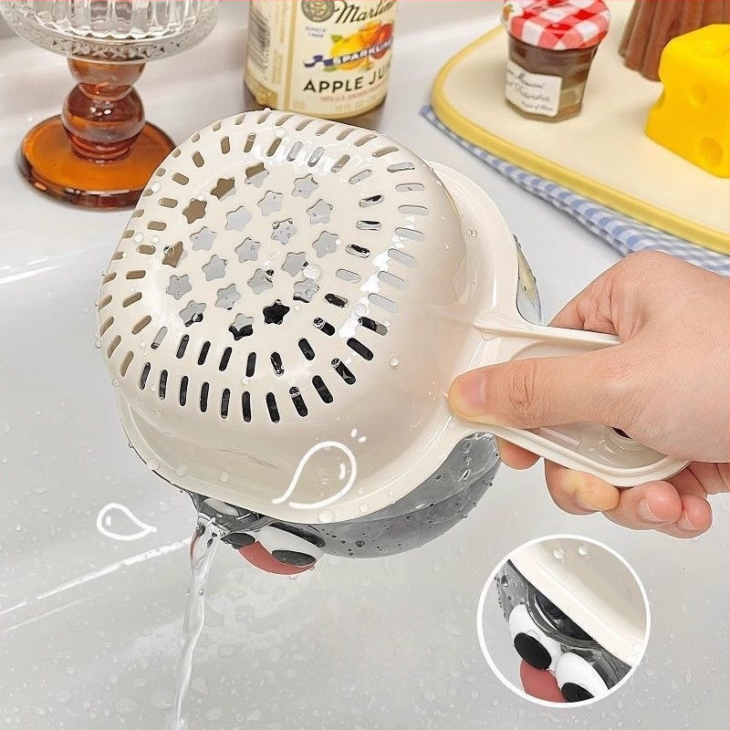 Kriauklės nusausinimo laikymo lentyna, balno tipo, dvigubo sluoksnio, dviejų skyrių, pakabinamas baseino krepšys, virtuvės reikmenų laikymo lentyna