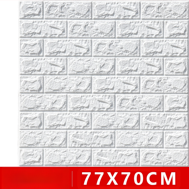 Tiesioginiai gamykliniai 3D sienų lipdukai, atsparūs susidūrimui, lipnūs tapetai, putplasčio plytų vandeniui atsparūs tapetai