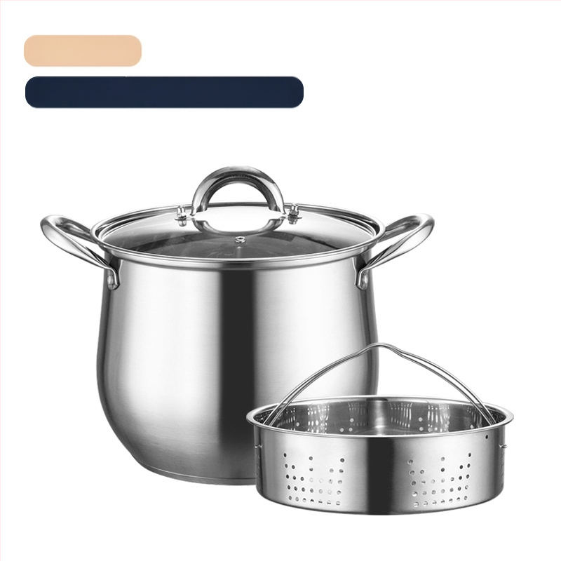 304 από ανοξείδωτο χάλυβα υψηλής κατσαρόλας σούπας με βαθύ τύμπανο μεγάλης χωρητικότητας, κατσαρόλα σούπας διπλού πυθμένα, ατμόλουτρο, κατσαρόλα σούπας για στιφάδο, δώρο κατσαρόλα