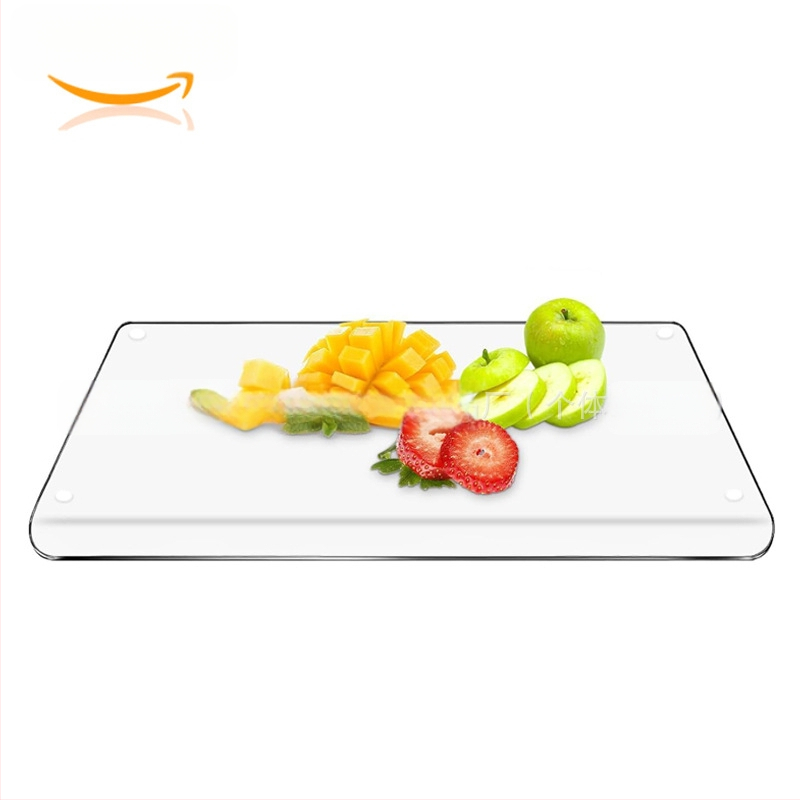 Skaidri akrilinė pjaustymo lentelė, virtuvės pjaustymo lentelė, vaisių ir daržovių pjaustymo lentelė, virto maisto pjaustymo lentelė, duonos pjaustymo lentelė, stalviršio pjaustymo lentelė