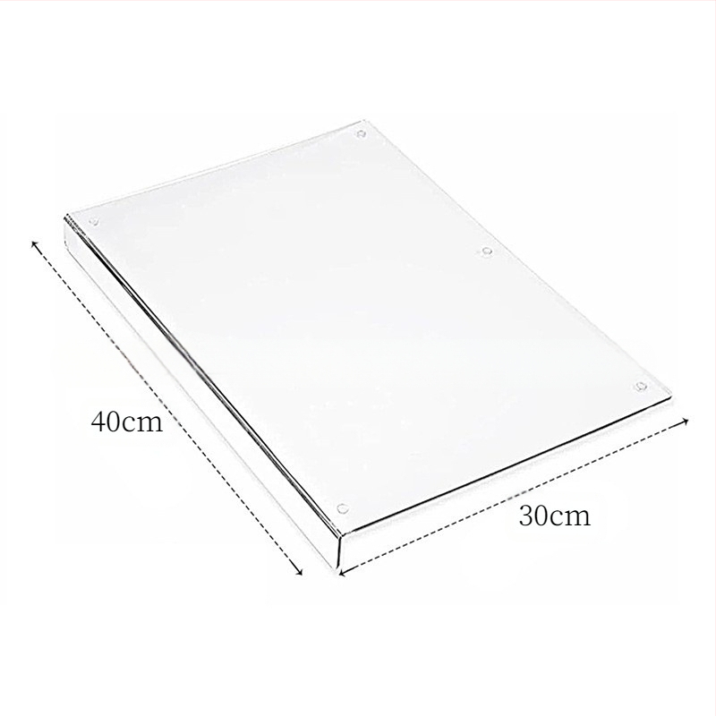 Skaidri akrilinė pjaustymo lentelė, virtuvės pjaustymo lentelė, vaisių ir daržovių pjaustymo lentelė, virto maisto pjaustymo lentelė, duonos pjaustymo lentelė, stalviršio pjaustymo lentelė