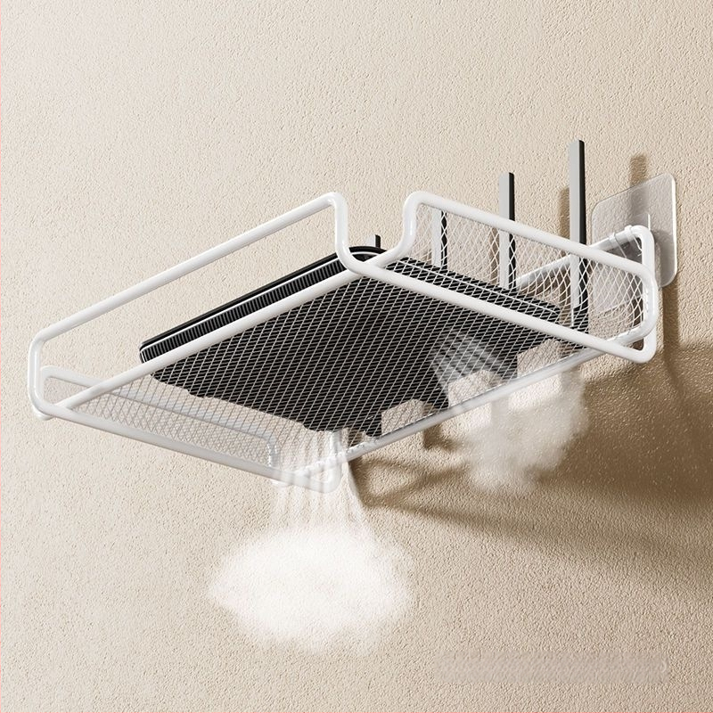 Router tárolóállvány, TV set-top box tárolóállvány, fali konzol, lyukmentes fali konzol, wifi tárolódoboz konzol