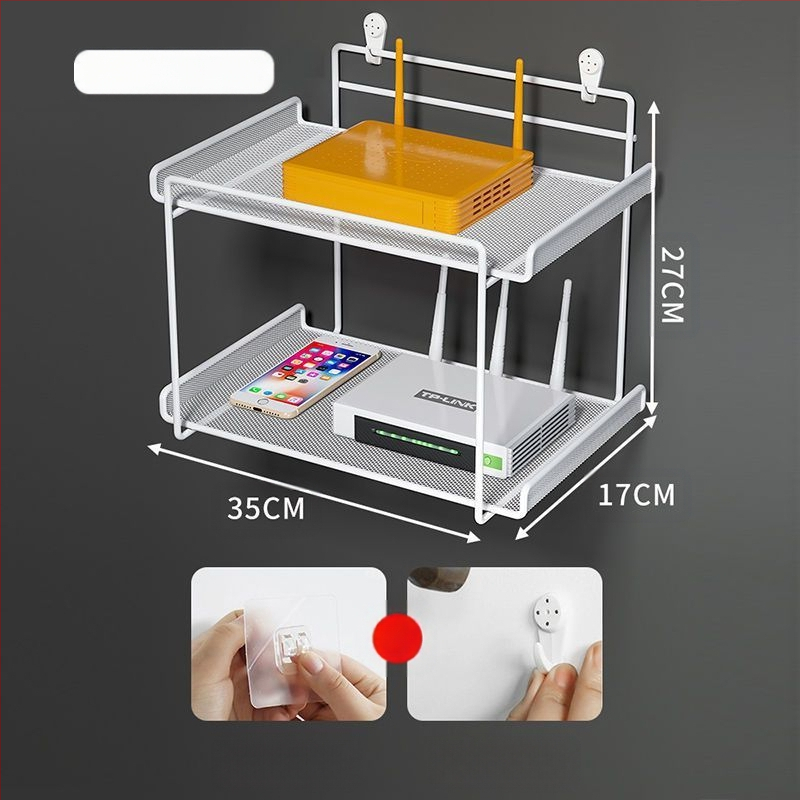 Router tárolóállvány, TV set-top box tárolóállvány, fali konzol, lyukmentes fali konzol, wifi tárolódoboz konzol
