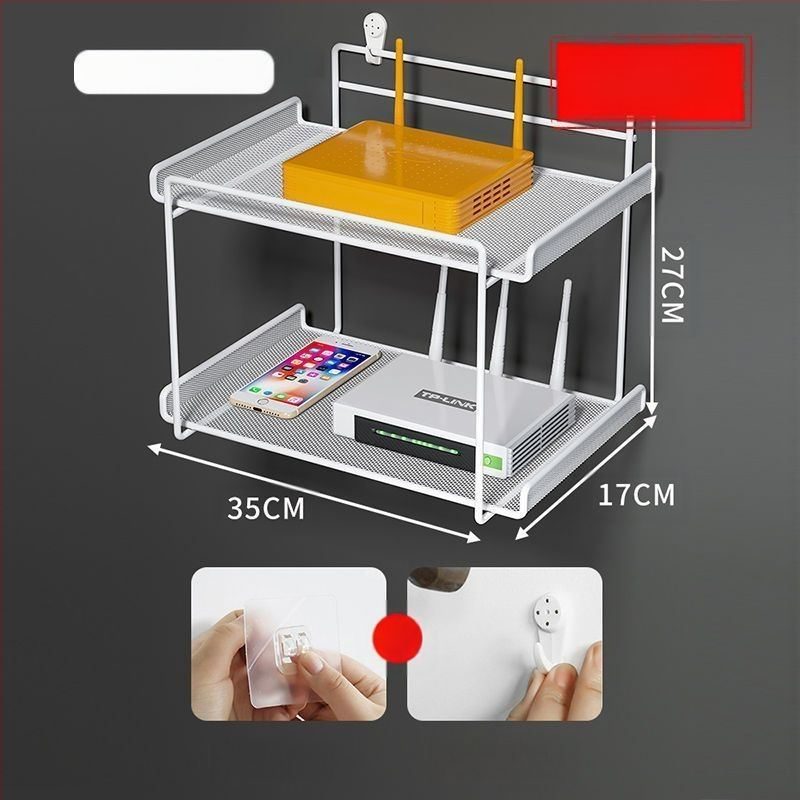 Router tárolóállvány, TV set-top box tárolóállvány, fali konzol, lyukmentes fali konzol, wifi tárolódoboz konzol
