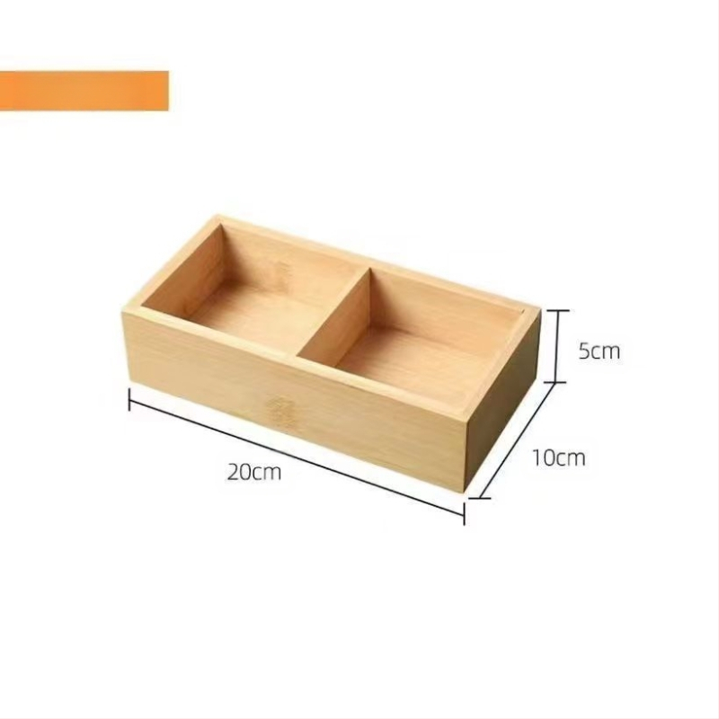 Japoniška medinė džiovintų vaisių lėkštė, užkandžių dėžutė, pagardų padažo indas, bambuko skyreliais užkandžiai, džiovintų vaisių dėžutės papuošalai