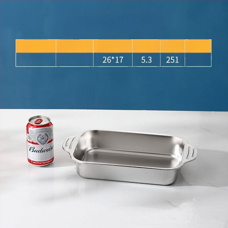 Roostevabast terasest kandik, äriline ristkülikukujuline plaat, BBQ, grillitud kala, majapidamise rauast plaat, suure kaanega bassein, eriti suur küpsetusplaat