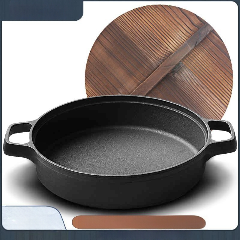 Malmist pann katmata mittenakkuva majapidamise praepann toores rauast pannkoogipann supipott hautisepann vee praadimiskott paksendatud hulgimüük