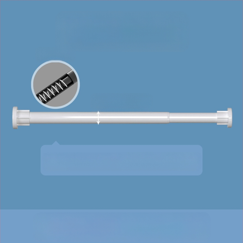 Teleskopinis strypas be gręžimo. Nereikia montuoti drabužių strypo, spintos atramos strypo, miegamojo lango užuolaidų strypo, dušo užuolaidų strypo, durų užuolaidų, spintos atramos strypo.