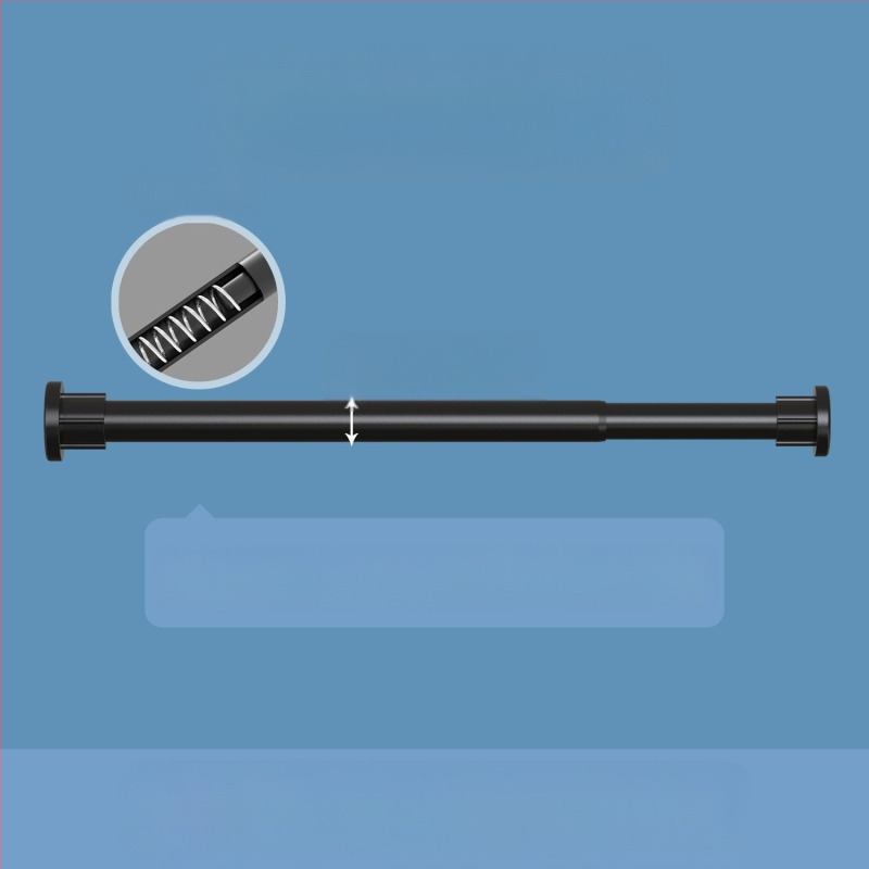 Teleskopinis strypas be gręžimo. Nereikia montuoti drabužių strypo, spintos atramos strypo, miegamojo lango užuolaidų strypo, dušo užuolaidų strypo, durų užuolaidų, spintos atramos strypo.