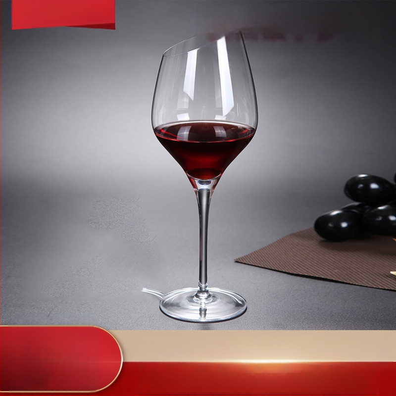 Kaldus punase veini klaasi loominguline kristall Burgundia Bordeaux kõrge šampanjaklaasi komplekt, mis on hulgimüügiks valmis lihtsas stiilis