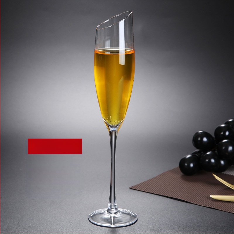 Kaldus punase veini klaasi loominguline kristall Burgundia Bordeaux kõrge šampanjaklaasi komplekt, mis on hulgimüügiks valmis lihtsas stiilis