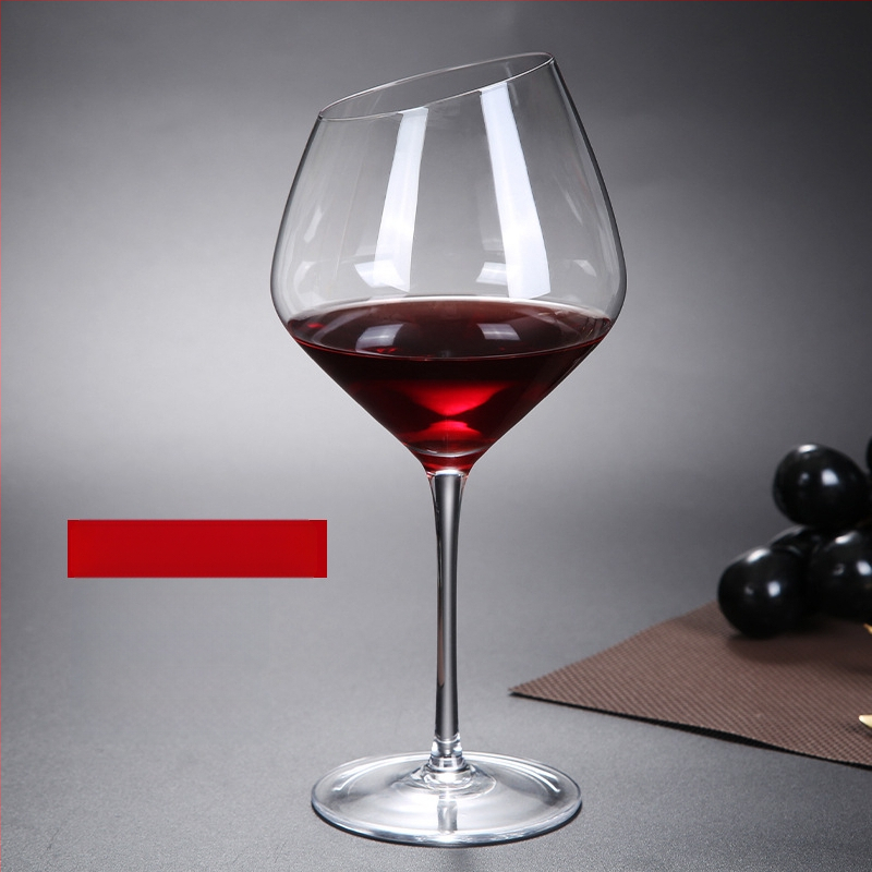 Kaldus punase veini klaasi loominguline kristall Burgundia Bordeaux kõrge šampanjaklaasi komplekt, mis on hulgimüügiks valmis lihtsas stiilis